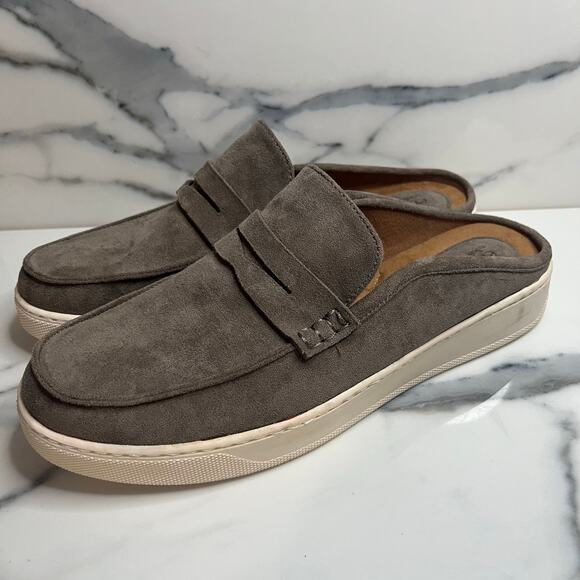 Eurosoft Women's Neutral Faux Suede Comfort Slides Mulan Mules Sz 11 EUC - Picture 4 of 6